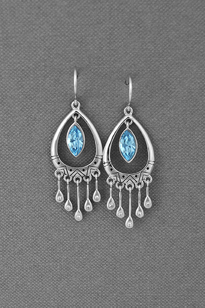 Teardrop Swarovski Dangle Earring