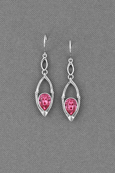 Linear Swarovski Crystal Dangle Earring