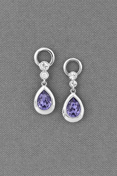 Decent Dangle Earring In SWAROVSKI Gems