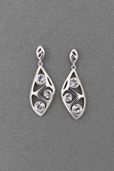 Symmetric Swarovski Dangle Earring