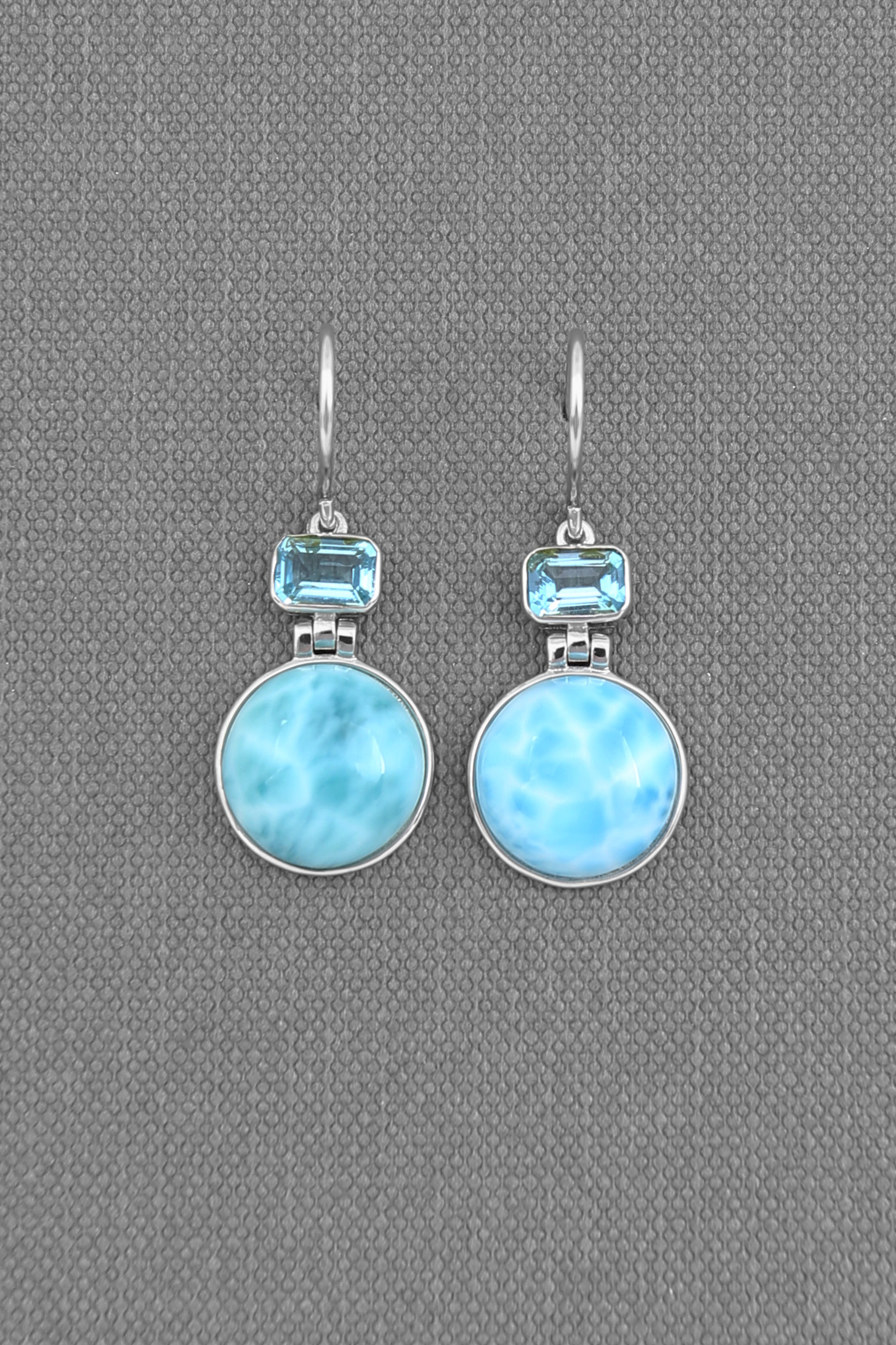 Larimar Silver Earring