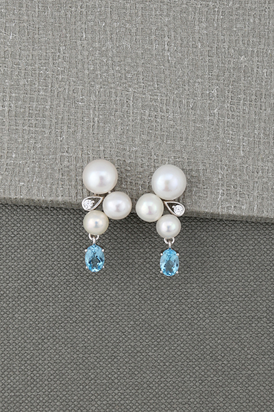 Genuine pearls Earring