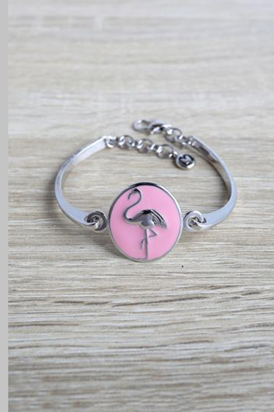 Graceful Beautiful Flamingo Design Chain Bracelet