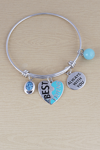 Friendship Embracement Design Charm Bracelet