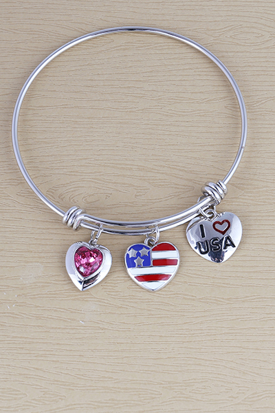 Passion To Love USA Charm Bracelet