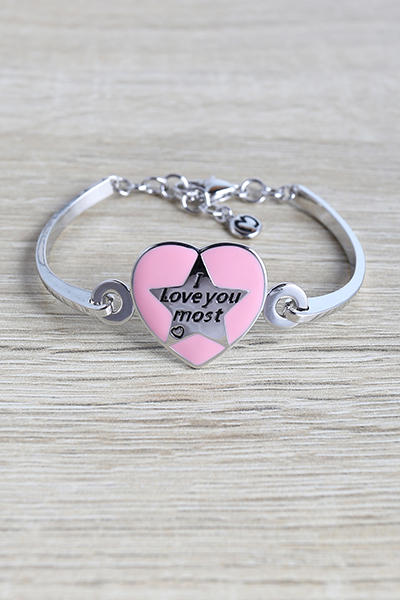 I Love You Most Designed Chain Bracelet