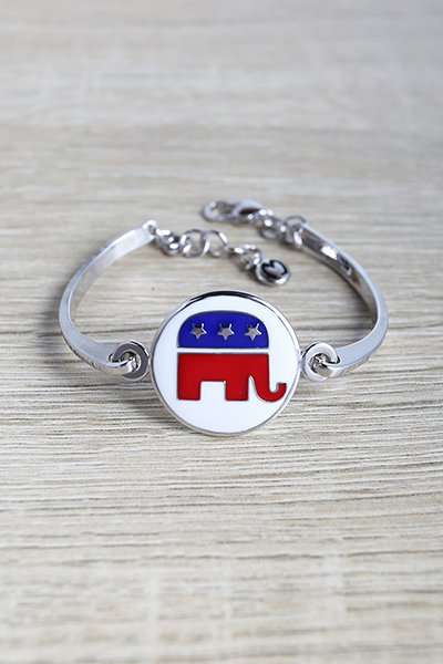 Symbol Of USA Republic Party Elephant Design Brace